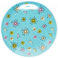 Sourpuss Plate Diner Sputnik Aqua 