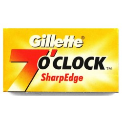 5 Lames GILLETTE 7 O'CLOCK SUPER STAINLESS