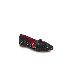 Lulu Hun Sally Cherry Polka Flats