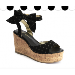 Lola Ramona Nina Polka Dots Wedge Sandals