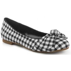 Lulu Hun Naomi Flats Gingham Black & White