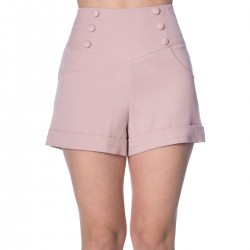 Banned Retro Cute As A Button Shorts Powder 