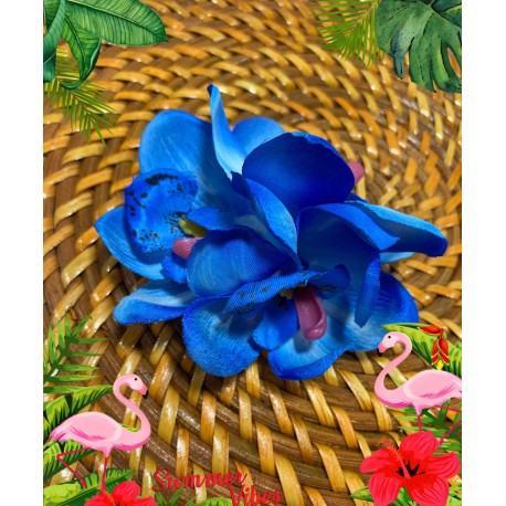 Banned Blossom Hair Flower Blue 
