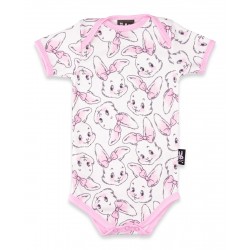 Six Bunnies Romper Pink Bunny