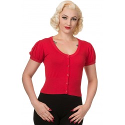 Dancing Days Short Cardigan Red