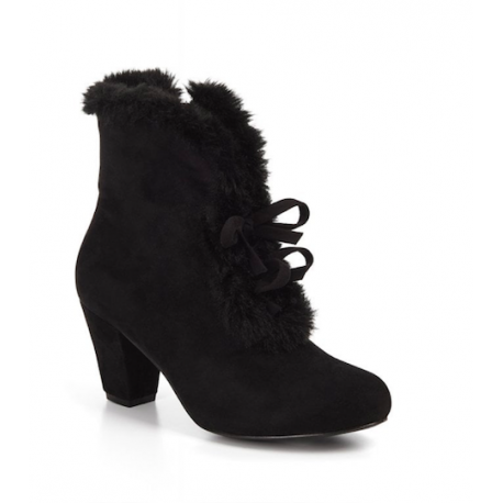 Lulu Hun Tina Faux Fur Boots Black 