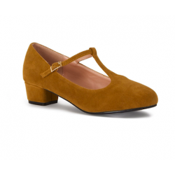 Lulu Hun Chrissie Heels Mustard 