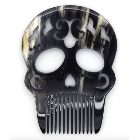 Peigne En Corne Calavera Arabesque