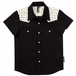 Black Skulls Rockabilly Shirt