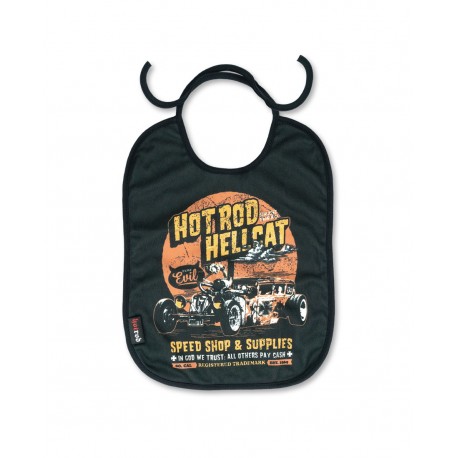 Six Bunnies Hot Rod Hellcat Baby Bib