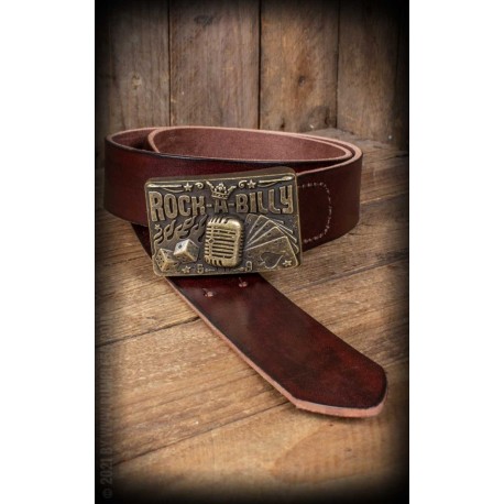 Rumble59 Leather Belt Rockabilly