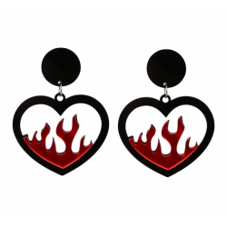 Collectif Love Flames Earrings 