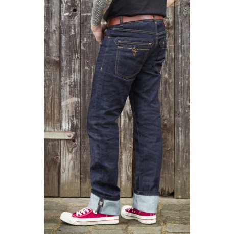 Rumble59 Raw Denim Blue Burning Blacktop