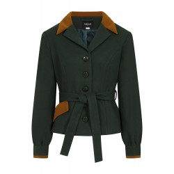 Collectif 40's Rosemary Jacket Green