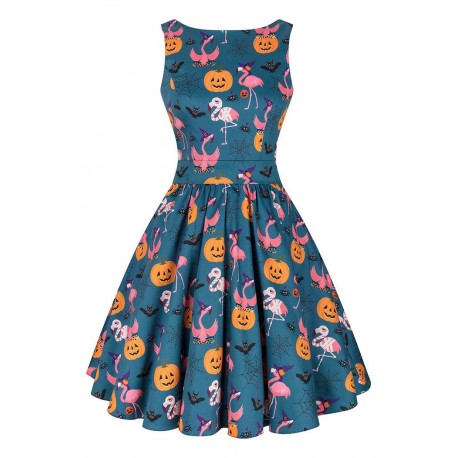 Lady Vintage Flamingo Monsters Dress