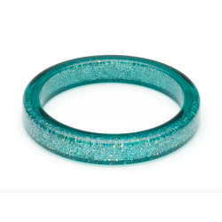 Teal Glitter Bangle