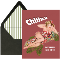 Chillax Everything Will Be Ok Greeting Card