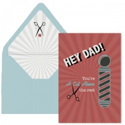 Barbershop Fathers Day Card