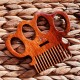 Knuckle Wooden Beard Comb