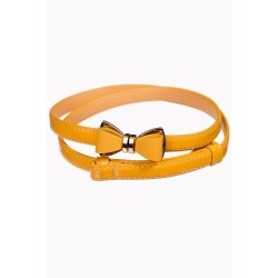 Banned 50s Ocean Avenue Bow Belt Mustard