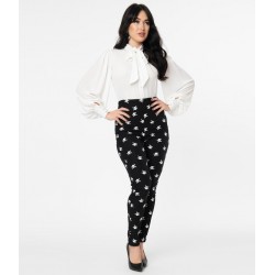 Unique Vintage Skull Cigarette Pants