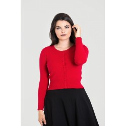 Hell Bunny Polly Cardigan Red