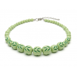 Spring Carved Bead Necklace