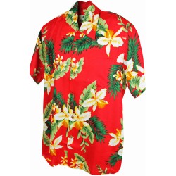 Cayo Red Hawaiian Shirt