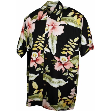Hemmingway Black Hawaiian Shirt