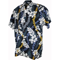 San Pedro Grey Hawaiian Shirt