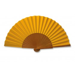 Eventail Ecololo Jaune en Bois