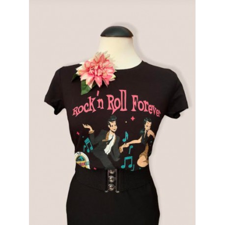 Rock'n Roll Forever Tshirt Black