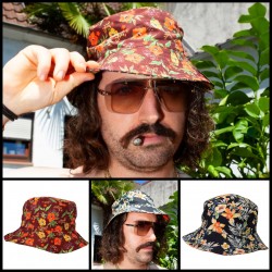 King Kerosin Bucket Hat Tropical Hibiscus