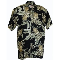 Pineapple Black Hawaiian Shirt