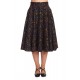 Banned Retro All Hallows Cat Swing Skirt