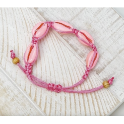 Pink Shell Adjustable Bracelet