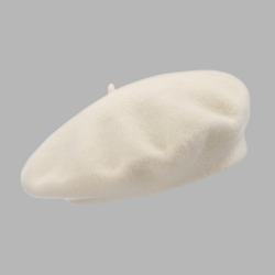 Classic Wool Beret Cream