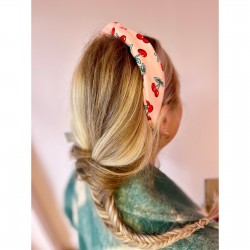 Knotted Headband Cherry 