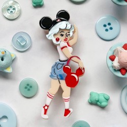 Bounding Belle Brooch - Adventure Brooch