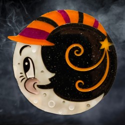 Phase of Mind Moon - Halloween Brooch