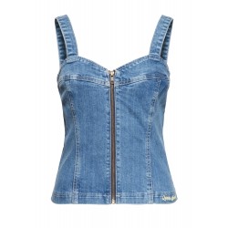 Queen Kerosin Denim Corsage