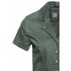 Queen Kerosin Workwear Swing Dress Kaki