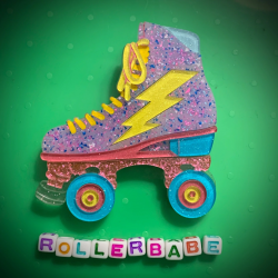 Roller Babe 80s - Retro Brooch