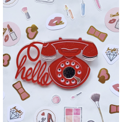 Phone Brooch - Retro Brooch