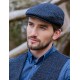 Mucros Weavers Tweed Trinity Cap Grey Blue