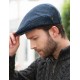 Mucros Weavers Tweed Trinity Cap Blue Denim