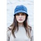 Ladies 100% Wool Flapper Hat Blue