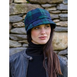 Ladies Tweed Flapper Cap Blackwatch