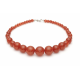 Amber Glitter Bead Necklace