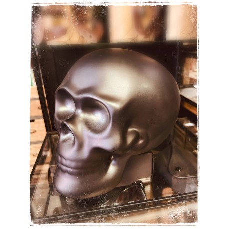 Skull Money Bank Black 